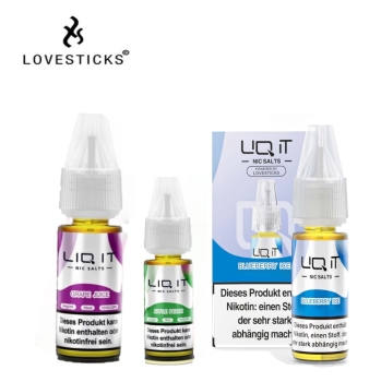 Lovesticks - LIQ IT Liquids alle Sorten